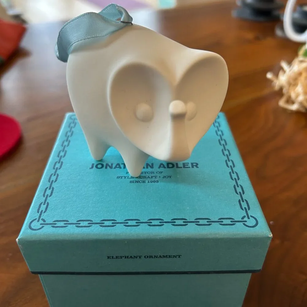 Jonathan Adler Elephant Ornament (NOS) retired design